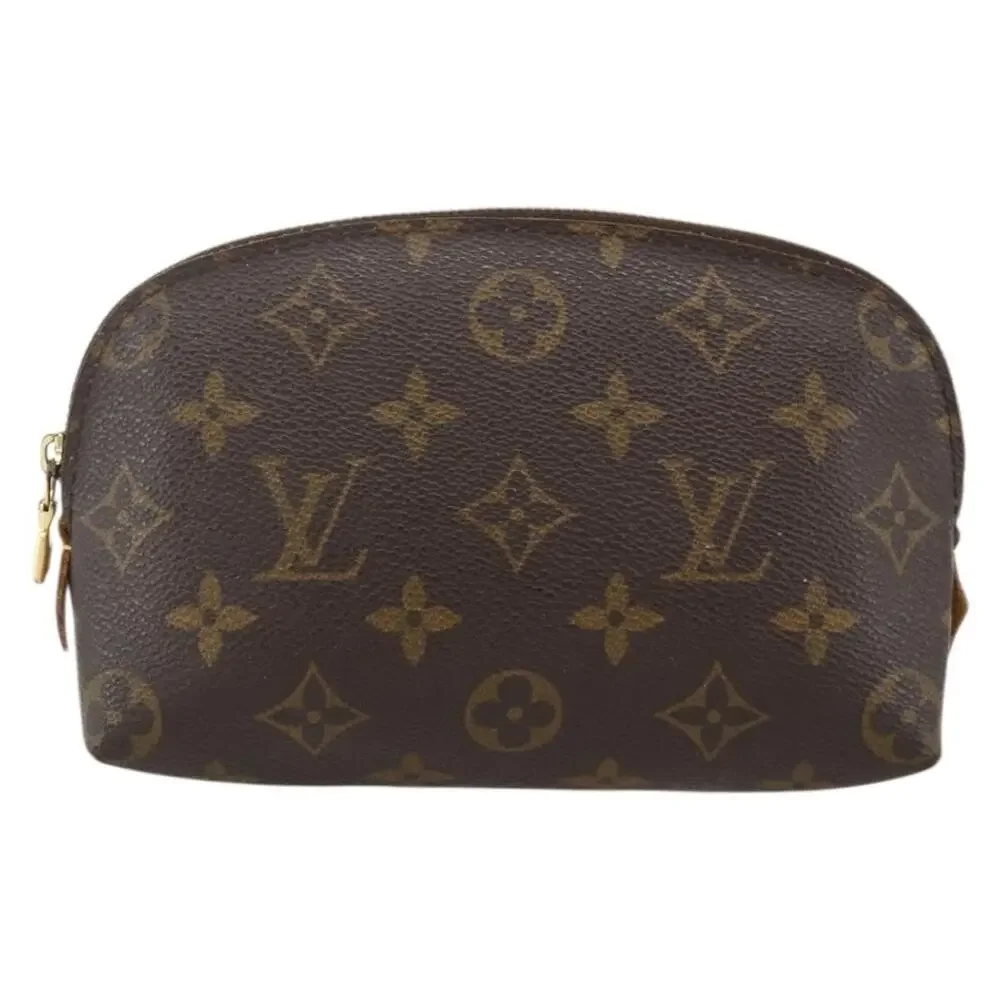 Louis Vuitton Monogram Pochette Cosmetic PM Pouch Brown